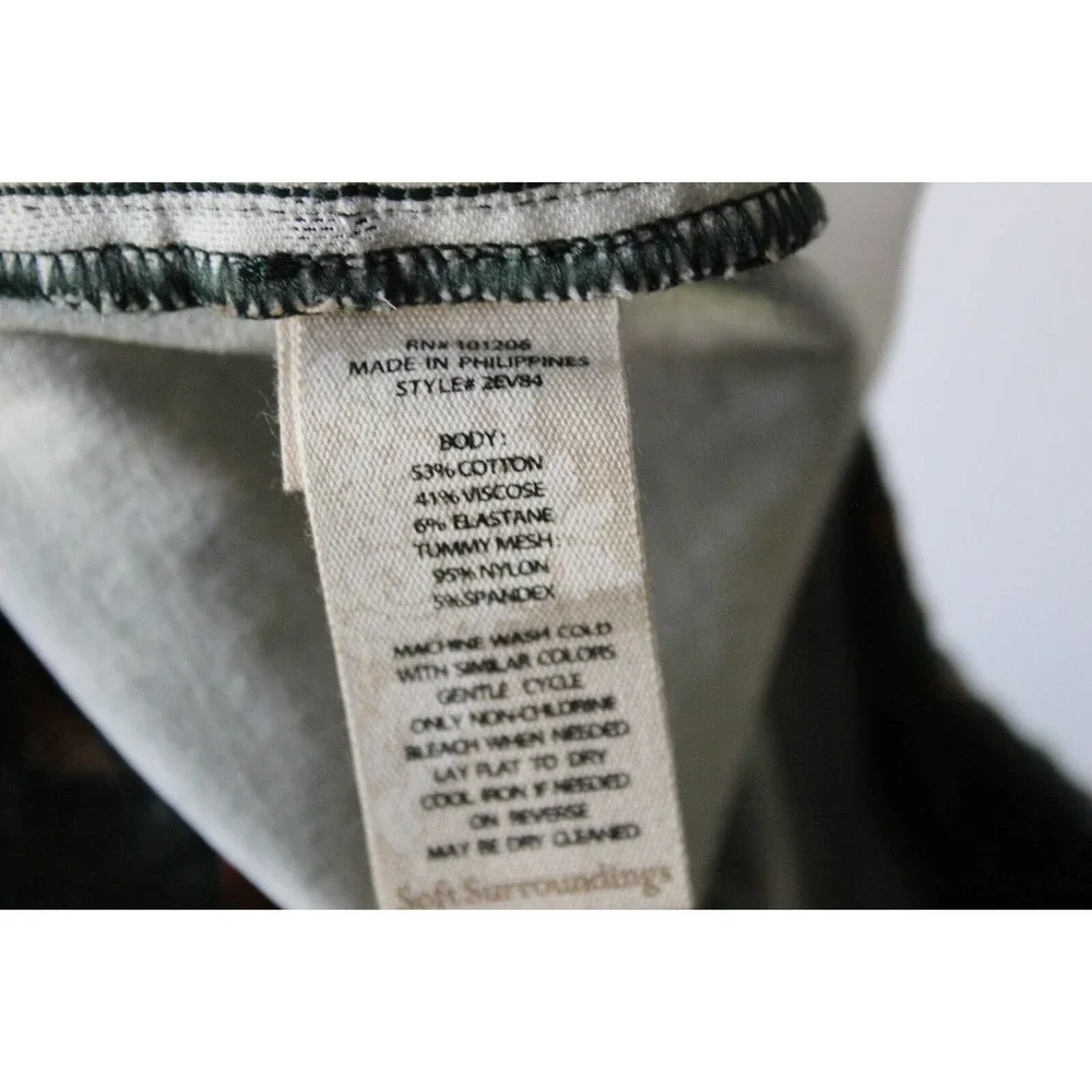 Soft Surroundings Superla Stretch Pull On Artisan Straight Leg Pants XL H13103 - Picture 10 of 12
